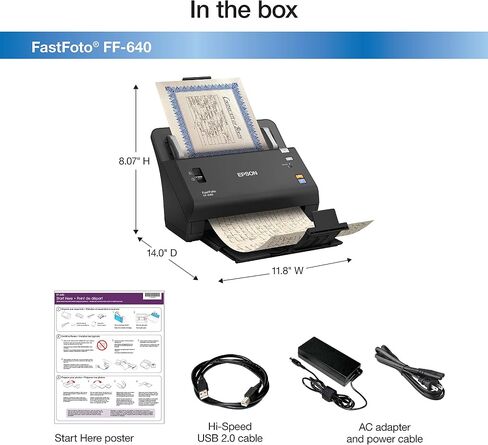 Epson Fastfoto FF-640 نظام مسح الصور عالي السرعة مع وحدة تغذية صور تلقائية in Saudi Arabia