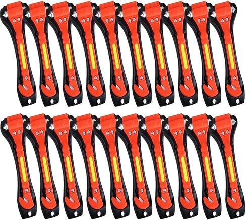 6 قطع من مطرقة أمان السيارة، أداة الهروب التلقائي في حالات الطوارئ وكسر زجاج نافذة السيارة وقاطع حزام الأمان لإنقاذ الأسرة، مجموعة النجاة لإنقاذ حياة السيارة in Kuwait