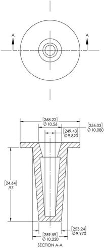 سلسلة Caplugs T-1092 T - غطاء وقابس بلاستيكي مدبب، 50 عبوة، أحمر LD-PE، غطاء OD 5.61 بوصة × معرف القابس 5.87 بوصة، إغلاقات واقية، موانع تسرب الغبار والرطوبة، مواصفات MIL، تركيبات SAE، هيدروليكية، إزالة EZ in Saudi Arabia