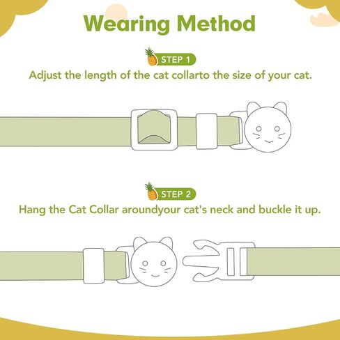 BINGPET Reflective Cat Collar Breakaway with Bells,3 Pack Kitten Collar for Girl Boy Cats with Cute Pendant Glow in The Dark,Adjustable 8''-11.8'',Pink in Saudi Arabia