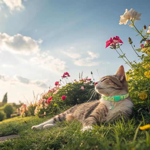 BINGPET Reflective Cat Collar Breakaway with Bells,3 Pack Kitten Collar for Girl Boy Cats with Cute Pendant Glow in The Dark,Adjustable 8''-11.8'',Pink in Saudi Arabia