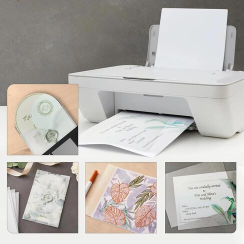 200 Sheets 4 x 6 Inch Translucent Vellum Paper for Wedding Save The Date Cards Printable Vellum Tracing Paper for DIY Wedding Reception Invitations Envelopes in Saudi Arabia