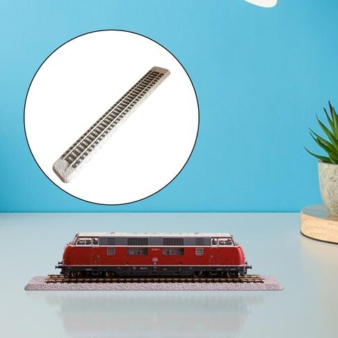 Ho Scale Model Train Track مع Roadbed - 1/87 ملحقات السكك الحديدية لتخطيطات DIY in Kuwait