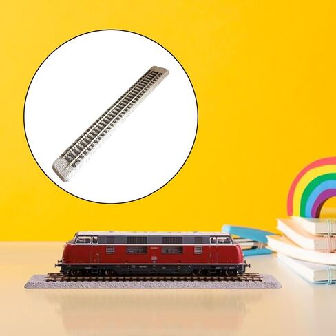 Ho Scale Model Train Track مع Roadbed - 1/87 ملحقات السكك الحديدية لتخطيطات DIY in Kuwait