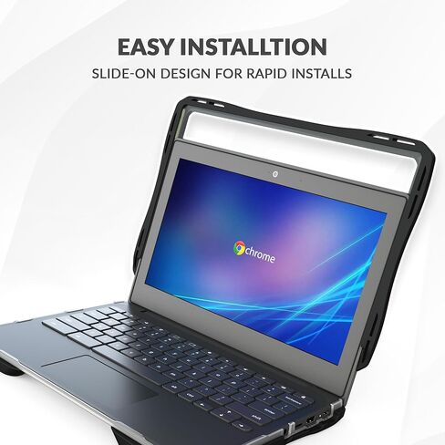 Air Hard Shell Case لـ Dell Chromebook 3120/3110 / 3100 2-in-1 & Clamshell ، غطاء وحم الواقي من K-12 مقاوم للطلاب (حزمة واحدة) in Saudi Arabia