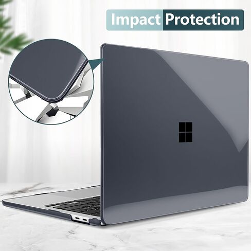 Batianda Crystal Clear Case for 13-inch Microsoft Surface Laptop Copilot+ PC 2025 (Latest Model), Lightweight Hard Shell with Scratch-Resistant Protection, Easy Installation, Transparent in Saudi Arabia