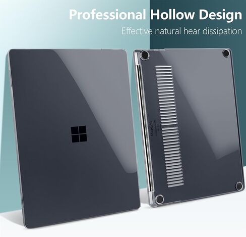 Batianda Crystal Clear Case for 13-inch Microsoft Surface Laptop Copilot+ PC 2025 (Latest Model), Lightweight Hard Shell with Scratch-Resistant Protection, Easy Installation, Transparent in Saudi Arabia