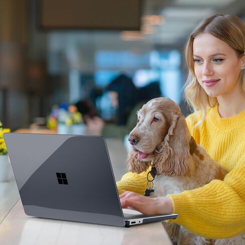 Batianda Crystal Clear Case for 13-inch Microsoft Surface Laptop Copilot+ PC 2025 (Latest Model), Lightweight Hard Shell with Scratch-Resistant Protection, Easy Installation, Transparent in Saudi Arabia