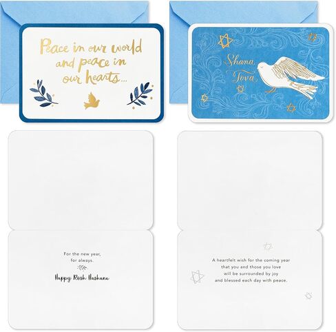 Hallmark Tree of Life Rosh Hashanah Card Assortment, Peace In Our Hearts (24 Cards with Envelopes) in Saudi Arabia
