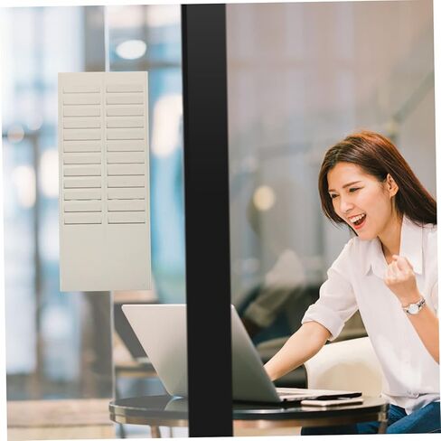 24-Slot Attendance Card Rack for Time Attendance Machine Wall-Mounted Storage Holder Self-Adhesive Labels for Office Employee in Saudi Arabia