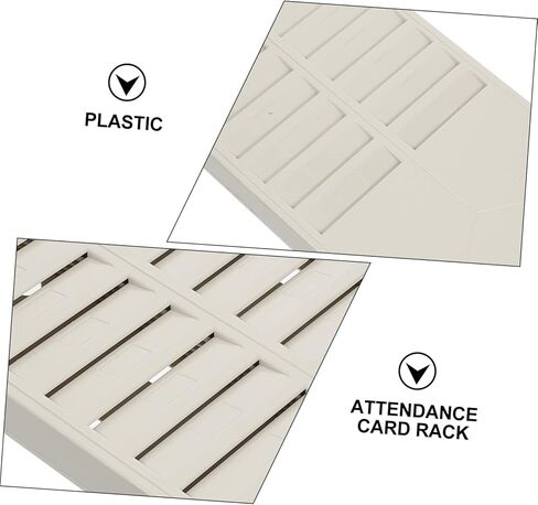24-Slot Attendance Card Rack for Time Attendance Machine Wall-Mounted Storage Holder Self-Adhesive Labels for Office Employee in Saudi Arabia