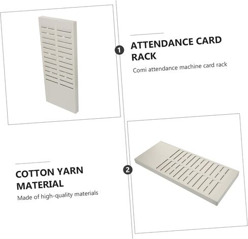 24-Slot Attendance Card Rack for Time Attendance Machine Wall-Mounted Storage Holder Self-Adhesive Labels for Office Employee in Saudi Arabia