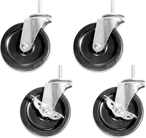 قطر 3 "، وعجلة الرفوف متوافقة مع Seville Classics Hucky STEM Threader Debivel Locking Casters للمكتب ، والمطبخ ، والمرآب ، والمستودعات ، 4 عجلات in Saudi Arabia
