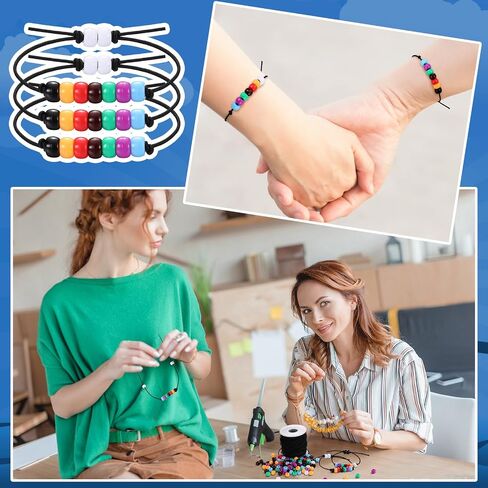 Tondiamo 24 يضع صلاة الرب معصمة الحرف الحرف المسيحية الحرف المخرمة حرفة ثمانية ألوان الخرزات DIY المجوهرات الدينية صنع هدايا لـ VBS Sunday School Setclies الأنشطة المنزلية الممتعة in Saudi Arabia
