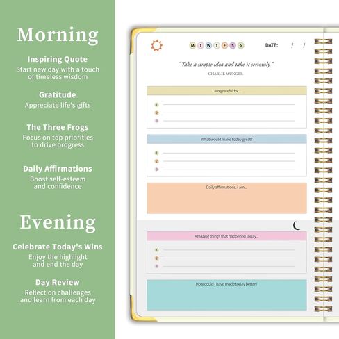 The Gratitude Journal for Women＆Men - 5 Minute Gratitude Practice with Inspiring Prompts & Quotes for More Happiness, Affirmation, Mindfulness, Reflection & Self Care - Daily Happiness Journal for Women＆Men in Saudi Arabia