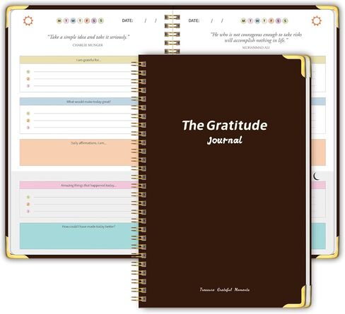 The Gratitude Journal for Women＆Men - 5 Minute Gratitude Practice with Inspiring Prompts & Quotes for More Happiness, Affirmation, Mindfulness, Reflection & Self Care - Daily Happiness Journal for Women＆Men in Saudi Arabia