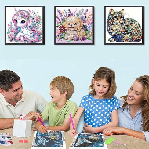 9 Pack Halloween Diamond Painting Kits for Adults Beginners - Horror Diamond Art Kits for Adults,5D DIY Full Drill Round Paint with Diamond Dots Gem Art Crafts for Home Wall Decor 12x16 inch in Kuwait