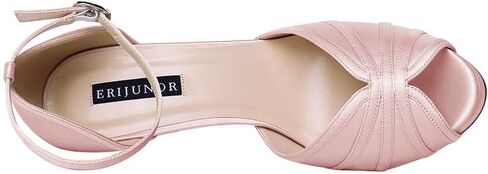 ERIJUNOR Women's High Heel Sandals Lace Satin Ankle Strap Evening Party Prom Wedding Shoes in Kuwait