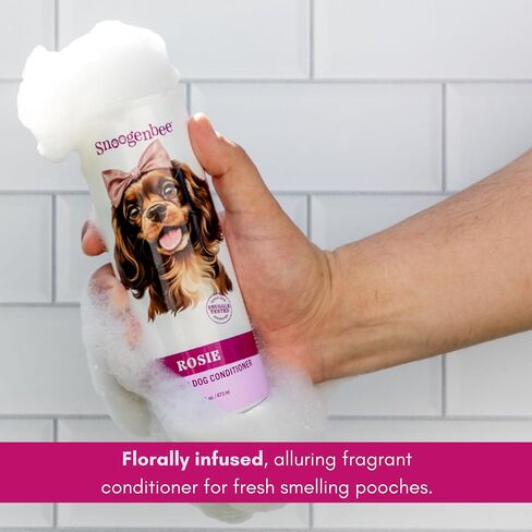 Rosie Scented Dog Shampoo - Best Pet Shampoo for Dogs - Floral Scented Moisturizing & Hydrating Doggy Shampoo - Makes Combing Easier, Promotes Fur Growth, Relieves Itchiness in Saudi Arabia
