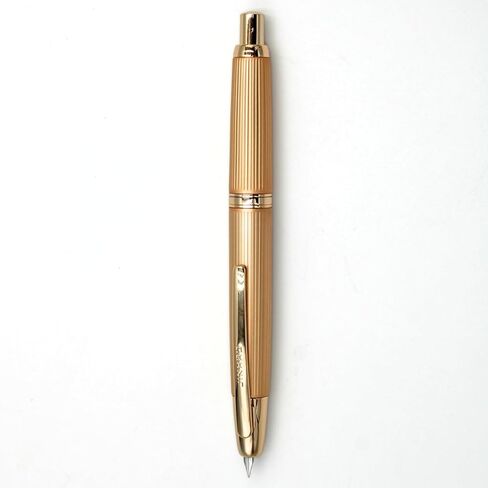 Jinhao 10 Click Fountain Pen لاستخدام المكتب - مجموعة محول NIB والحبر القابلة للسحب ، Caramel Orange (مقطع ذهبي) in Kuwait