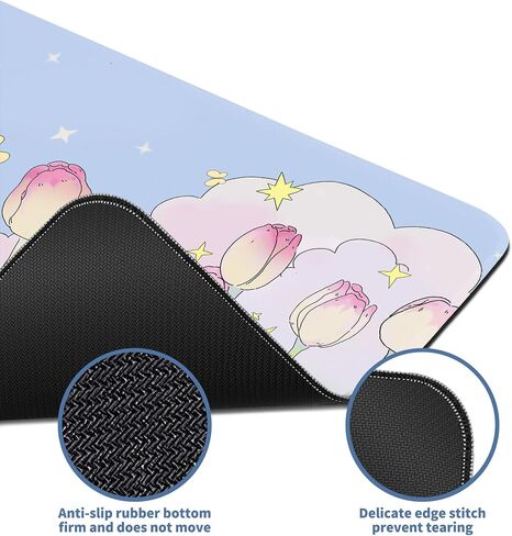 حصيرة Mousepad Mouse Mouse Mouse Pad Starry Night Cat Mousepad Mousepad مع قاعدة غير قابلة للانزلاق ورسالة مكتب Mouse Mouse Mous in Saudi Arabia