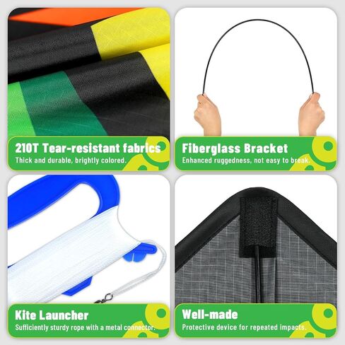 Delta Kites for Kids & Adults, Extremely Easy to Fly, Single Line Beach Kite in Kuwait