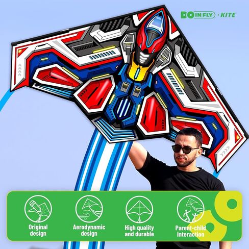 Delta Kites for Kids & Adults, Extremely Easy to Fly, Single Line Beach Kite in Kuwait