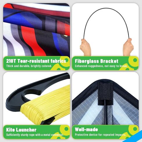 Delta Kites for Kids & Adults, Extremely Easy to Fly, Single Line Beach Kite in Kuwait