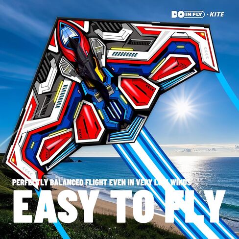 Delta Kites for Kids & Adults, Extremely Easy to Fly, Single Line Beach Kite in Kuwait