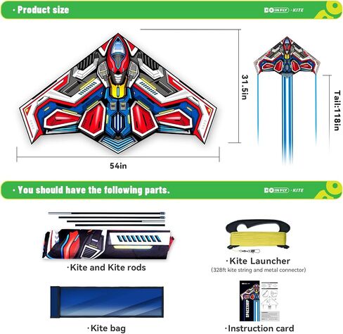 Delta Kites for Kids & Adults, Extremely Easy to Fly, Single Line Beach Kite in Kuwait