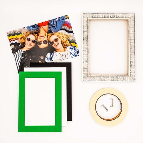 8x10 Mat for 10x12 Frame - Precut Mat Board Acid-Free White 8x10 Photo Matte Made to Fit a 10x12 Picture Frame, Premium Matboard for Family Photos, Show Kits, Art, Picture Framing, Pack of 1 Mat in Saudi Arabia