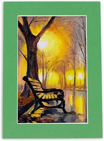8x10 Mat for 10x12 Frame - Precut Mat Board Acid-Free White 8x10 Photo Matte Made to Fit a 10x12 Picture Frame, Premium Matboard for Family Photos, Show Kits, Art, Picture Framing, Pack of 1 Mat in Saudi Arabia