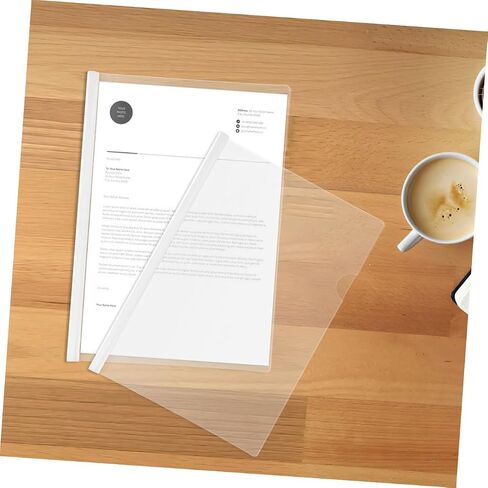 uonlytech 10pcs pressboard Report Cover تقرير شريط الانزلاق يغطي كتاب ربط مواد الربط in Kuwait