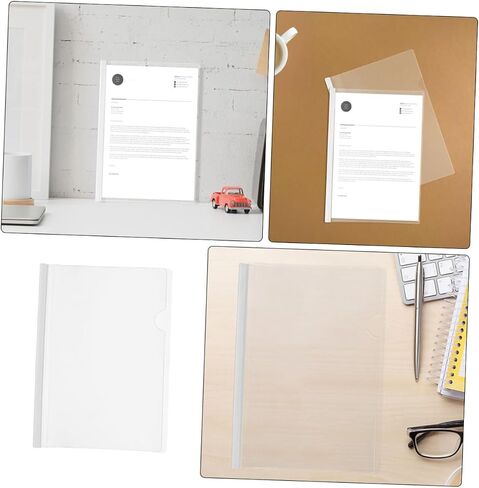 uonlytech 10pcs pressboard Report Cover تقرير شريط الانزلاق يغطي كتاب ربط مواد الربط in Kuwait