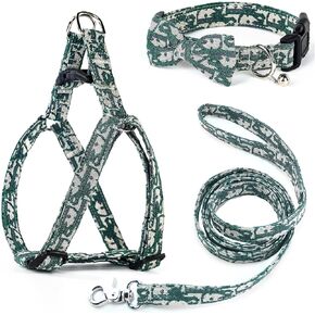 طوق الكلاب وتسخير مع مجموعة المقود ، جرو التنفس للكلاب الصغيرة ، لا سحب تسخير الحيوانات الأليفة سهلة ، أسود ، s in Kuwait