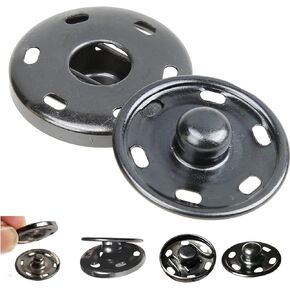 24Set 1inch/25mm أزرار Snap Snap كبيرة للملابس - خياطة على اللقطات لقطات الخياطة للنسيج - Snaps Metal Snaps Press Prick in Saudi Arabia