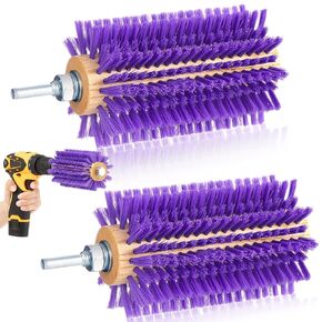 Willinglong 2 Pcs 4 Inches Livestock Mini Drill Scratch Brush Purple Brush Grooming Kit Suitable for Cattle, Cows, Horses, Sheep and Pigs in Saudi Arabia