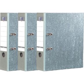 Oxford Smart Pro+ A4XL Lever Arch Files 80 mm Spine 2 Rings Gray Pack of 3 in Kuwait