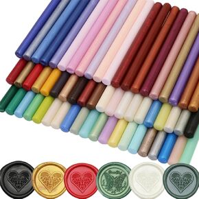 40pcs ختم شمع العصي لختم شمعي ، ولون متنوع ختم Waxglue بندقية الشمع عصا عصا الشمع Mini ، وألوان مختلطة مجموعة شمعية كبيرة لدعوات الزفاف (40) in Kuwait
