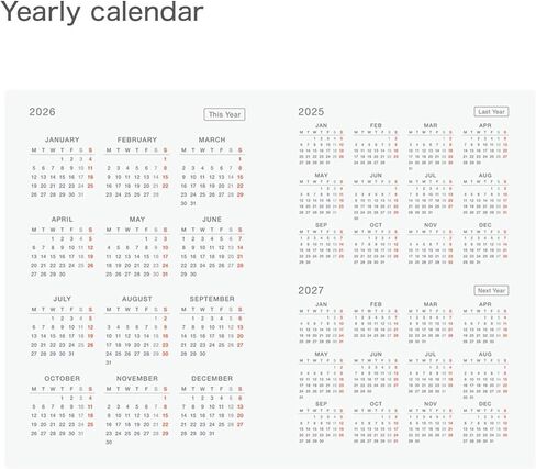 Hobonichi Techo 2026 Original Book - A6 ، English ، Daily ، Januar Start ، Monday Start ، Planner in Saudi Arabia