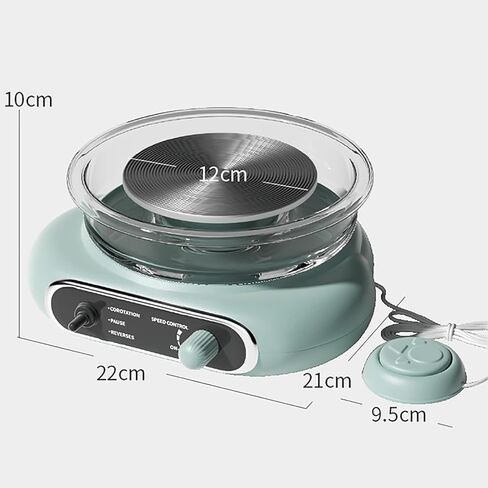 عجلة الخزافين ، عجلة الفخار الصغيرة للأطفال والبالغين ، مجموعة كاملة من الفخار مع الأدوات ، دواسة القدم ، عجلة بوتر القرص الدوار الكهربائي ، طين السيراميك DIY للمبتدئين ، الاستخدام المدرسي والمنزل (Matcha Green) in Kuwait