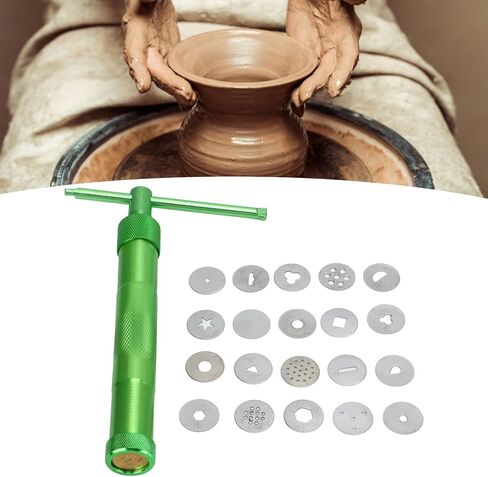 Sugar Paste Extruder Stainless Steel Pottery Clay Extruders Cake Fondant Decorating Tool Set for Art Projects in Saudi Arabia