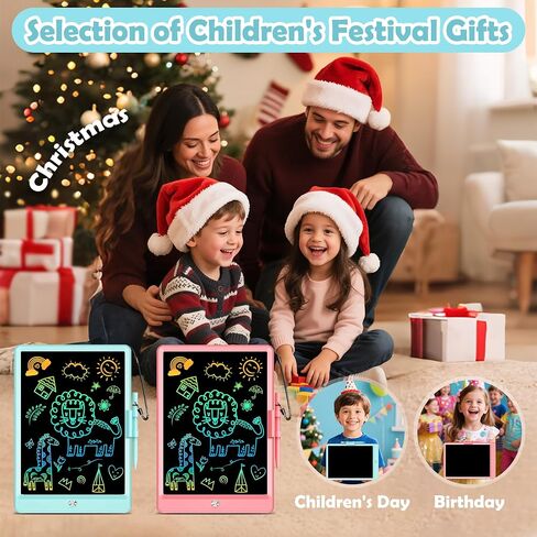10 Inch LCD Writing Tablet Toy for 3 4 5 6 7 8 Year Olds - Erasable Electronic Drawing Pad and Doodle Board as Montessori Educational - Kids Christmas and Birthday Gifts for Girls and Boys Toy(Pink) in Saudi Arabia