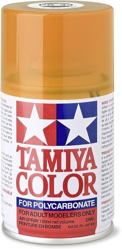 Tamiya USA TAM86043 PS-43 Translucent Orange Polycarbonate Spray Paint 100mL in Saudi Arabia