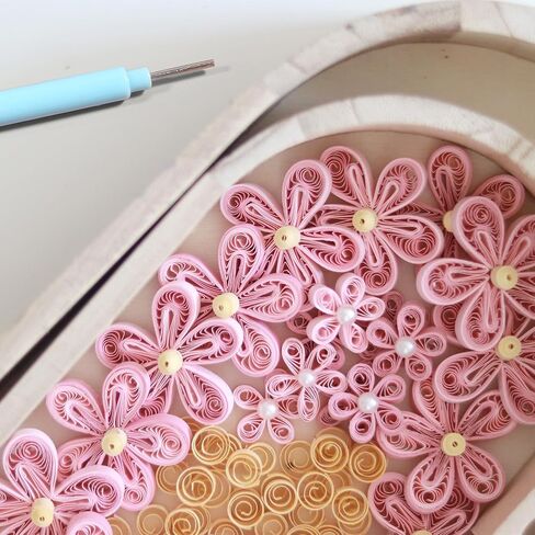 Paper Quilling Tools Quilling Slotted Tool Rolling Curling Needle Pen DIY Card Making Paper Pen Art Craft Handmade Supplies, 4 Colors, 12 Pcs in Saudi Arabia