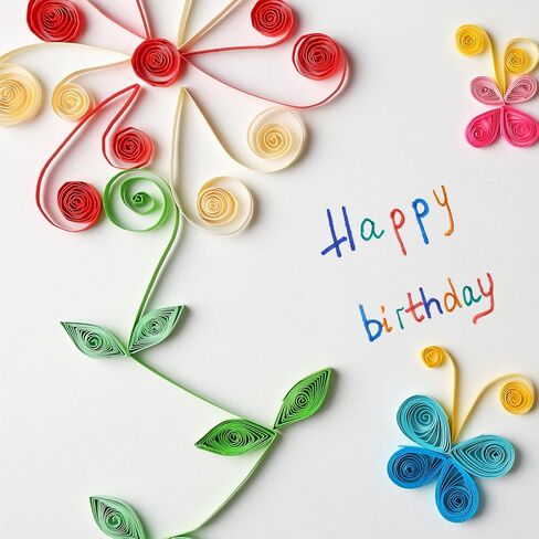 Paper Quilling Tools Quilling Slotted Tool Rolling Curling Needle Pen DIY Card Making Paper Pen Art Craft Handmade Supplies, 4 Colors, 12 Pcs in Saudi Arabia