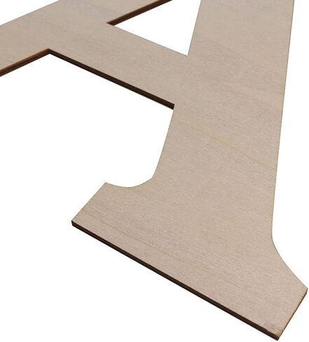 Wooden Greek Letters, Unfinished 11 Inch Alphabet for DIY Crafts, Wood Letters Wooden Alphabets Letter Craft Pieces for DIY Display Decor (Φ) 12 Inch in Kuwait