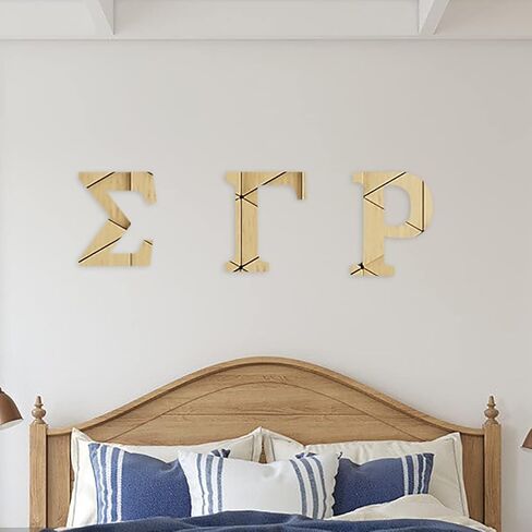 Wooden Greek Letters, Unfinished 11 Inch Alphabet for DIY Crafts, Wood Letters Wooden Alphabets Letter Craft Pieces for DIY Display Decor (Φ) 12 Inch in Kuwait