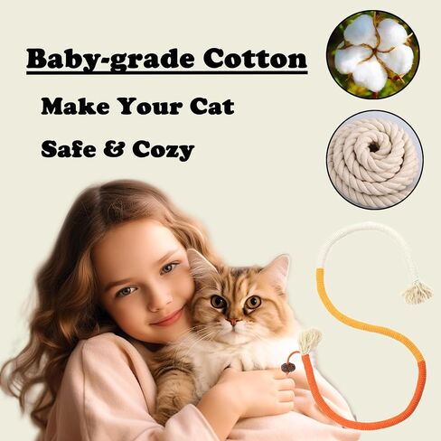 6Pack Cat Toys Cats Treat Treat Catnip Toy with Silvervine للألعاب القطنية الداخلية من الخشب Kitty Chew Rope Sticks لتنظيف الأسنان وجبات خفيفة من أجل Catnip Care Care Play in Kuwait