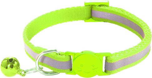 3 Pack Reflective and Breakaway Cat Collars with Bells，Adjustable Kitten Collars from 7.5 to 12.5 Inches, Ideal of Kitten Collar, Suitable for Girls and Boys (Black) in Saudi Arabia